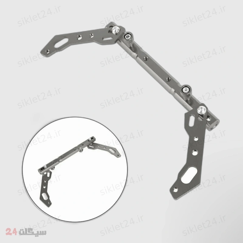 میل رنتال فرمان موتور سیکلت وارون مدل 3 تیکه طرح GLD کد W-104 - Image 3