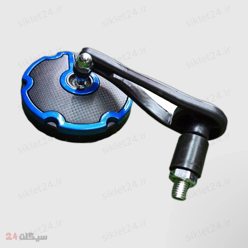 آینه سر فرمان موتور سیکلت طرح کربن BLUE مجموعه 2 عددی - Image 3