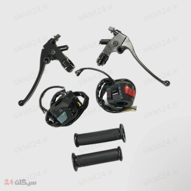 قلوه استارت و بوق و کتی و دسته ترمز موتور سیکلت وارون مدل B-21 CGL 150/200